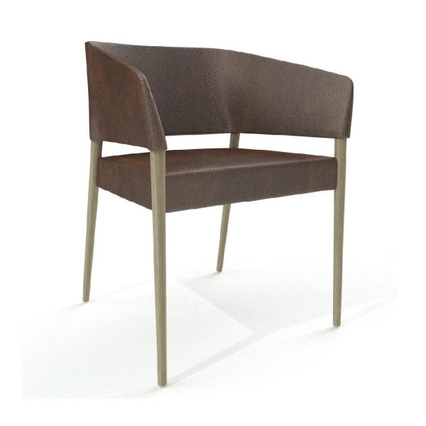 Marcela Timber Legs Visitor Chair Marcela Timber Legs Visitor Chair