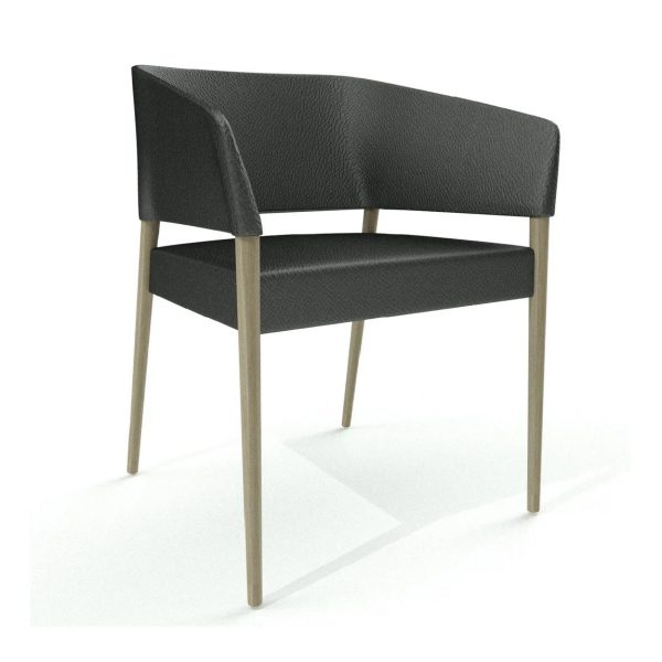 Marcela Timber Legs Visitor Chair Marcela Timber Legs Visitor Chair