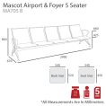 Mascot Airport Beam 3 Seater