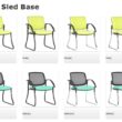 Maxi Mesh Back Visitor Chair Sled Frame