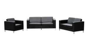 Milano 3 Seater Leather Lounge