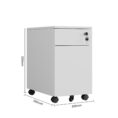 Max Mini Metal Mobile Pedestal 2 Drawers