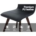 Retro Visitor Chair with Dark Timber Legs x 2 Chairs - Check Stock*