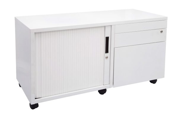 Max Mobile Caddy with Tambour Door - 2 Colours Max Mobile Caddy with Tambour Door - 2 Colours