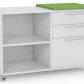 Mobile Caddy with Drawers and Open Shelves - White Or Custom TOP