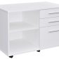 Mobile Caddy with Drawers and Open Shelves - White Or Custom TOP