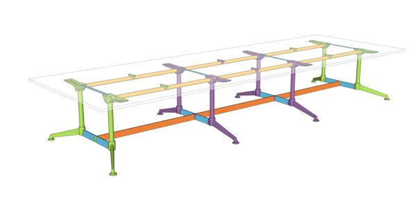 Modulus Boardroom Table 4800x1500 - Many Sizes Modulus Boardroom Table 4800x1500 - Many Sizes