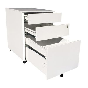 Slim Metal Mobile Pedestal with Lock - 300W