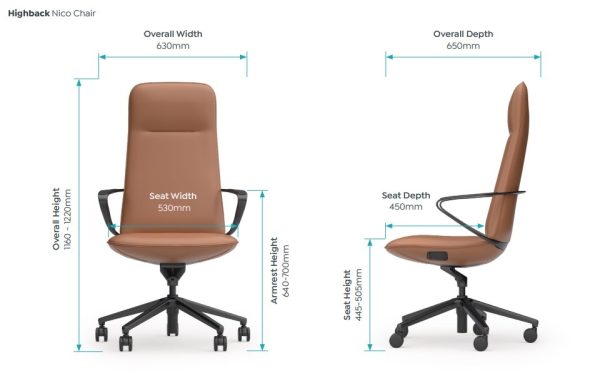 Nico Premium Executive High Back Chair Nico Premium Executive High Back Chair