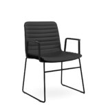 Nikola Visitor Chair PU - Tan Or Black