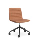 Nikola Swivel Meeting Chair PU - Tan Or Black