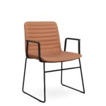 Nikola Visitor Chair PU - Tan Or Black