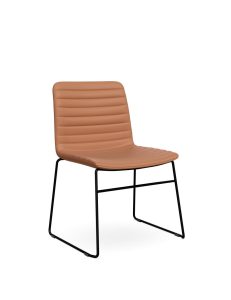 Nikola Visitor Chair PU - Tan Or Black