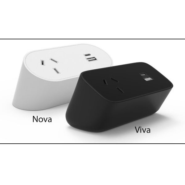 Viva Trio Desk Mount Power Rail Viva Trio Desk Mount Power Rail