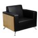 Novara Designer Single Seater Leather Lounge