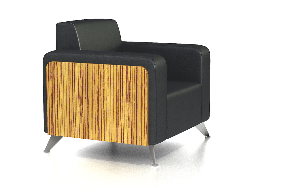 Novara Designer Single Seater Leather Lounge