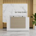 Excel Reception Counter - Tawny Linewood 1800