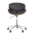 Contempo Wood Desk Chair  - Black