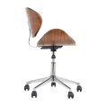Contempo Wood Desk Chair  - Black