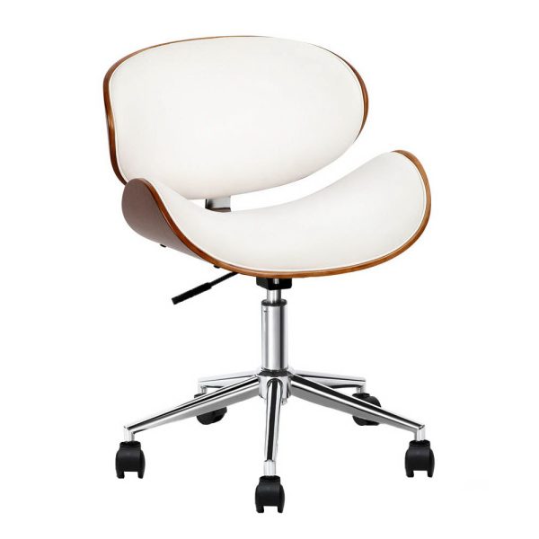 Contempo Wood Desk Chair  - Black