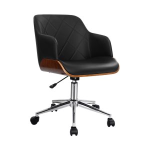 Executive Tub Chair Ply Base - Black PU
