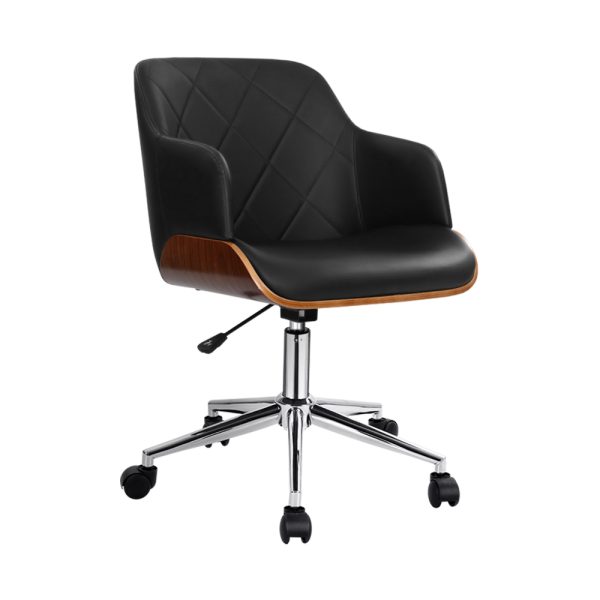 Executive Tub Chair Ply Base - Black PU