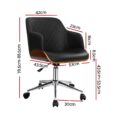 Executive Tub Chair Ply Base - Black PU
