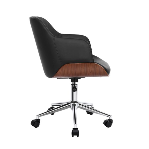 Executive Tub Chair Ply Base - Black PU