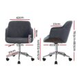 Executive Tub Chair Ply Base - Grey