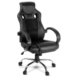 Racer High Back Office Chair Black R22G - Check Stock*
