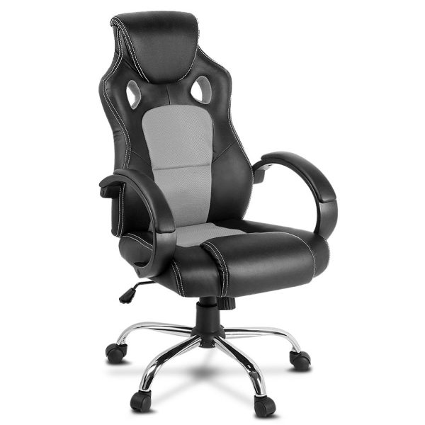 Racer High Back Office Chair Grey R22G - Stock Check* Racer High Back Office Chair Grey R22G - Stock Check*