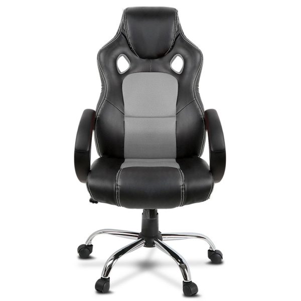 Racer High Back Office Chair Grey R22G - Stock Check* Racer High Back Office Chair Grey R22G - Stock Check*