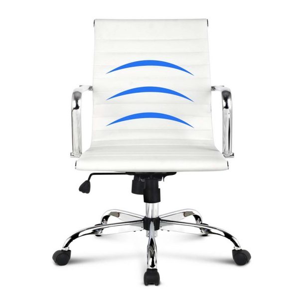 Budget Eames Medium Back Boardroom Chair - White Budget Eames Medium Back Boardroom Chair - White
