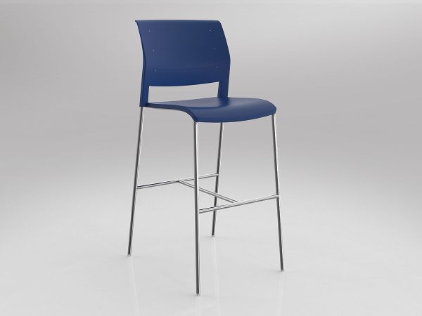 Game Bar Stool PP Shell - 7 Colours