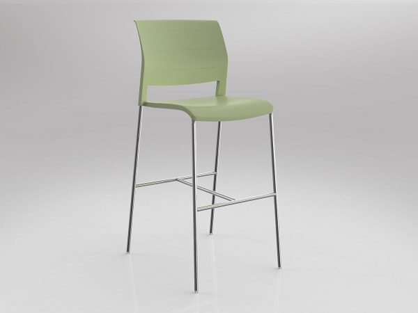 Game Bar Stool PP Shell - 7 Colours