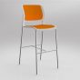 Game Bar Stool Upholstered Seat - 7 Colours
