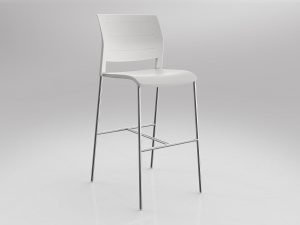 Game Bar Stool PP Shell - 7 Colours