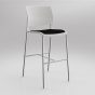 Game Bar Stool Upholstered Seat - 7 Colours