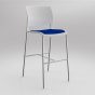 Game Bar Stool Upholstered Seat - 7 Colours