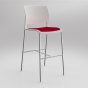 Game Bar Stool Upholstered Seat - 7 Colours