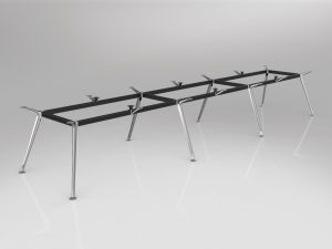 Team Black Boardroom Table 4800x1200 - Many Sizes