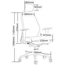 Ohio High Back Executive Chair - Check Stock*