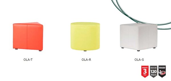 Ola Ottomans - 3 Shapes