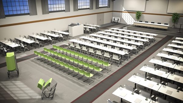 Modulus Mobile Flip Table Round 1200 Modulus Mobile Flip Table Round 1200