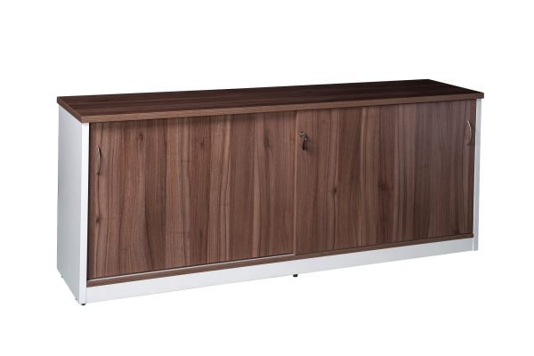 Premium Walnut Sliding Door Credenza - Casnan1800 Premium Walnut Sliding Door Credenza - Casnan1800