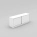 Sliding Door Credenza / Buffet 1800 WHITE Charcoal - 5 Colours