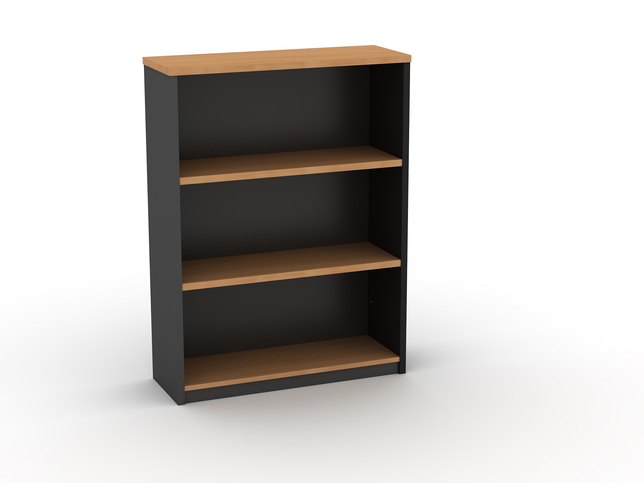Medium Open Bookcase 1200H BEECH - And 5 Colours