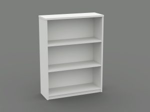 Medium Open Bookcase 1200H WHITE - And 5 Colours