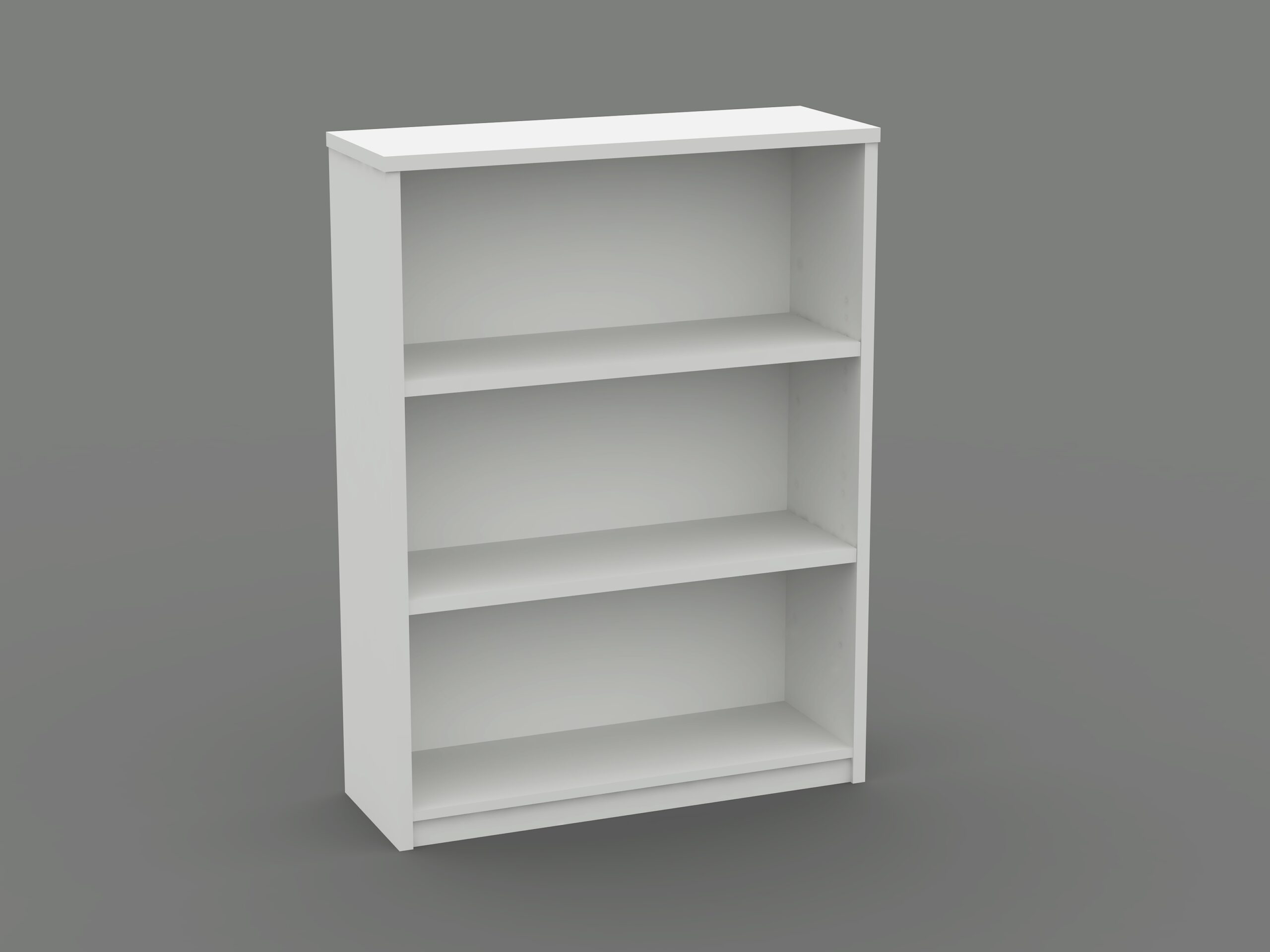 Medium Open Bookcase 1200H WHITE - And 5 Colours
