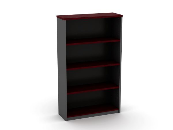 Medium Open Bookcase 1200H Redwood - And 5 Colours Medium Open Bookcase 1200H Redwood - And 5 Colours